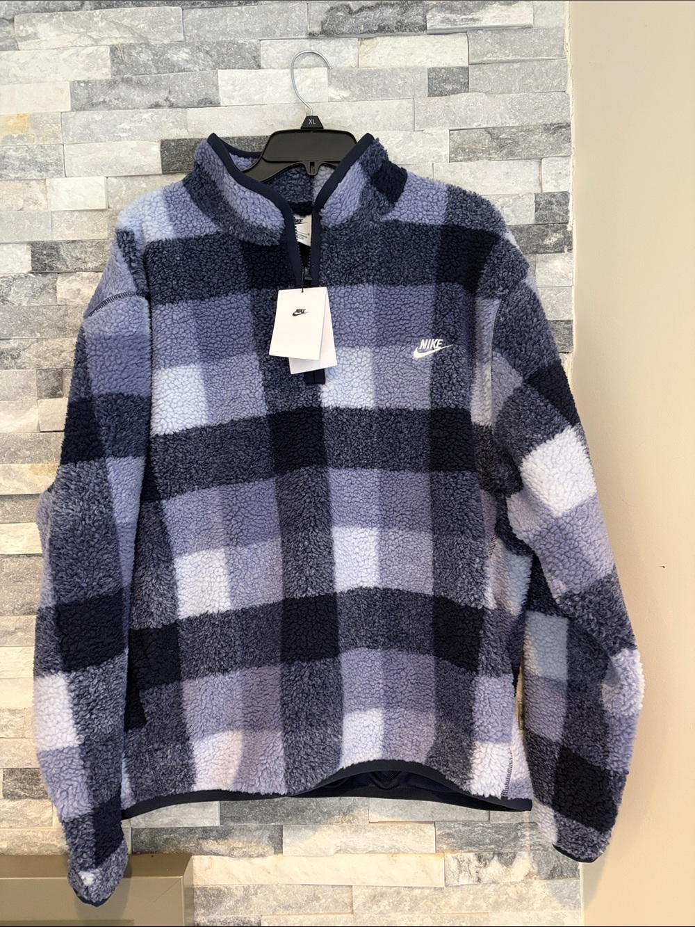 Nike men's club winterized fleece half zip jacket new with tags size large